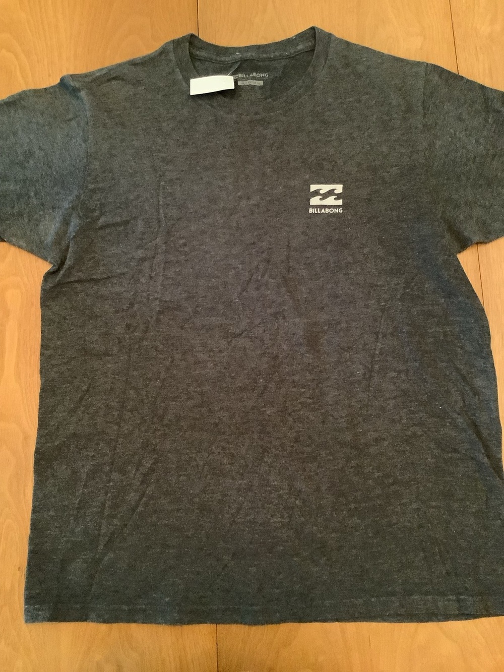 Billabong Men’s Heather Charcoal Logo T‑Shirt